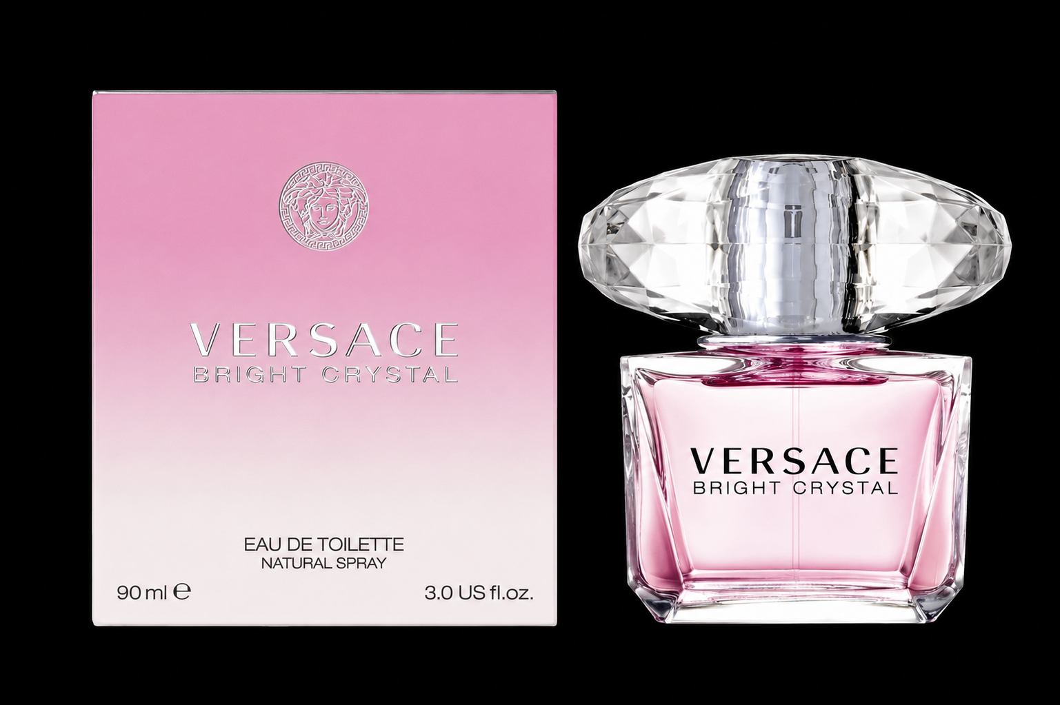 Versace Bright Crystal Eau De Toilette 3.0oz