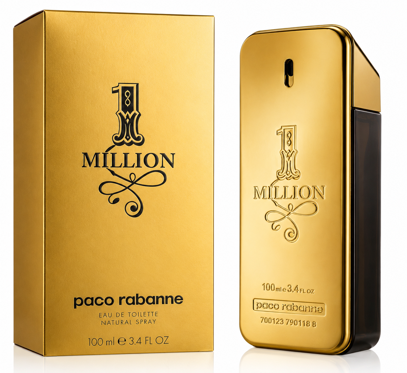 Paco Rabanne 1 Million Eau De Toilette 3.4oz