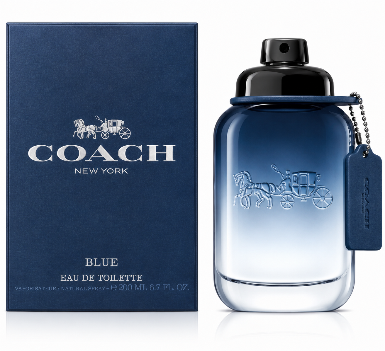 Coach Blue Eau De Toilette For Men 6.7oz