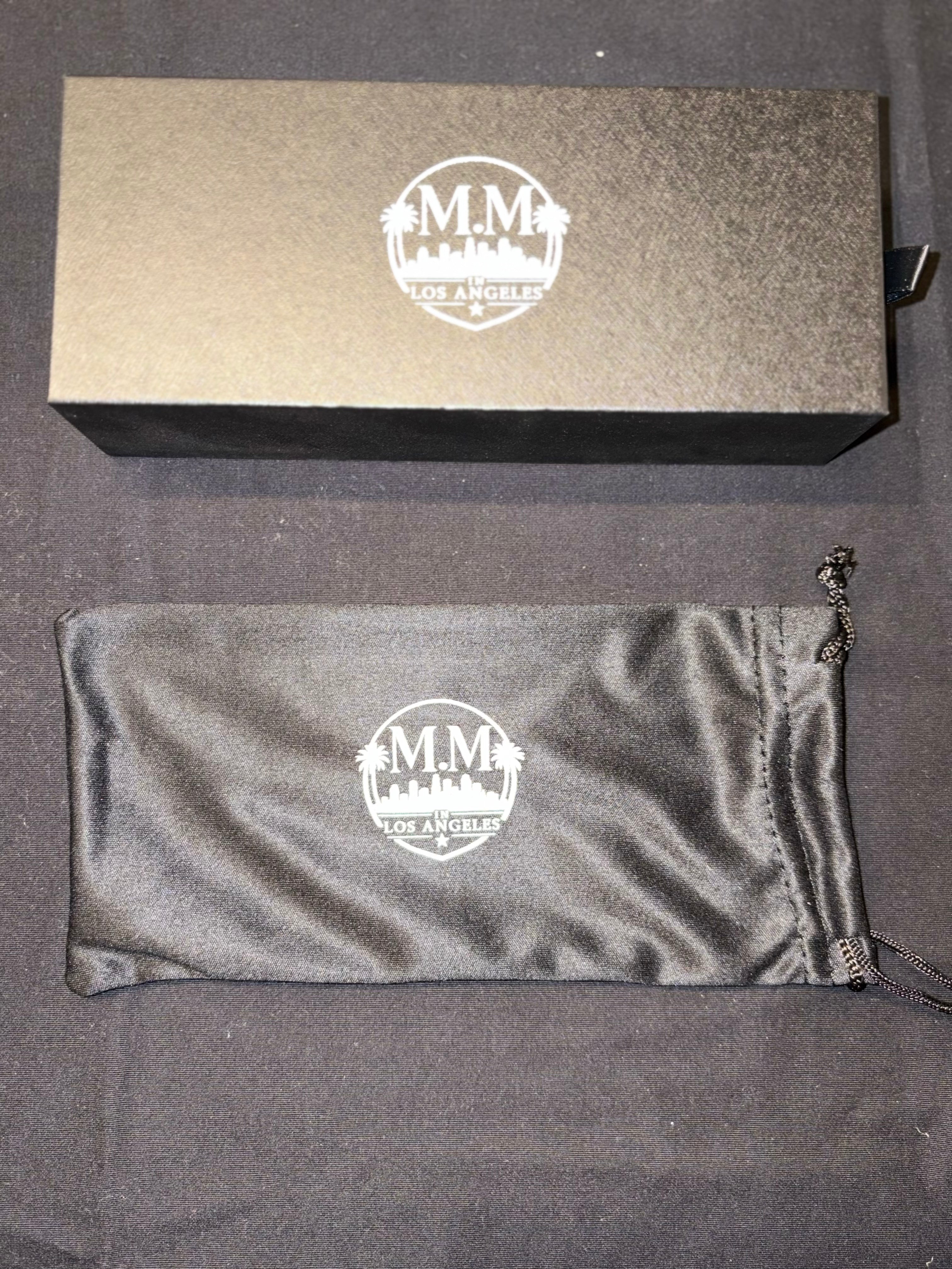 M.M in Los Angeles Blue Glasses