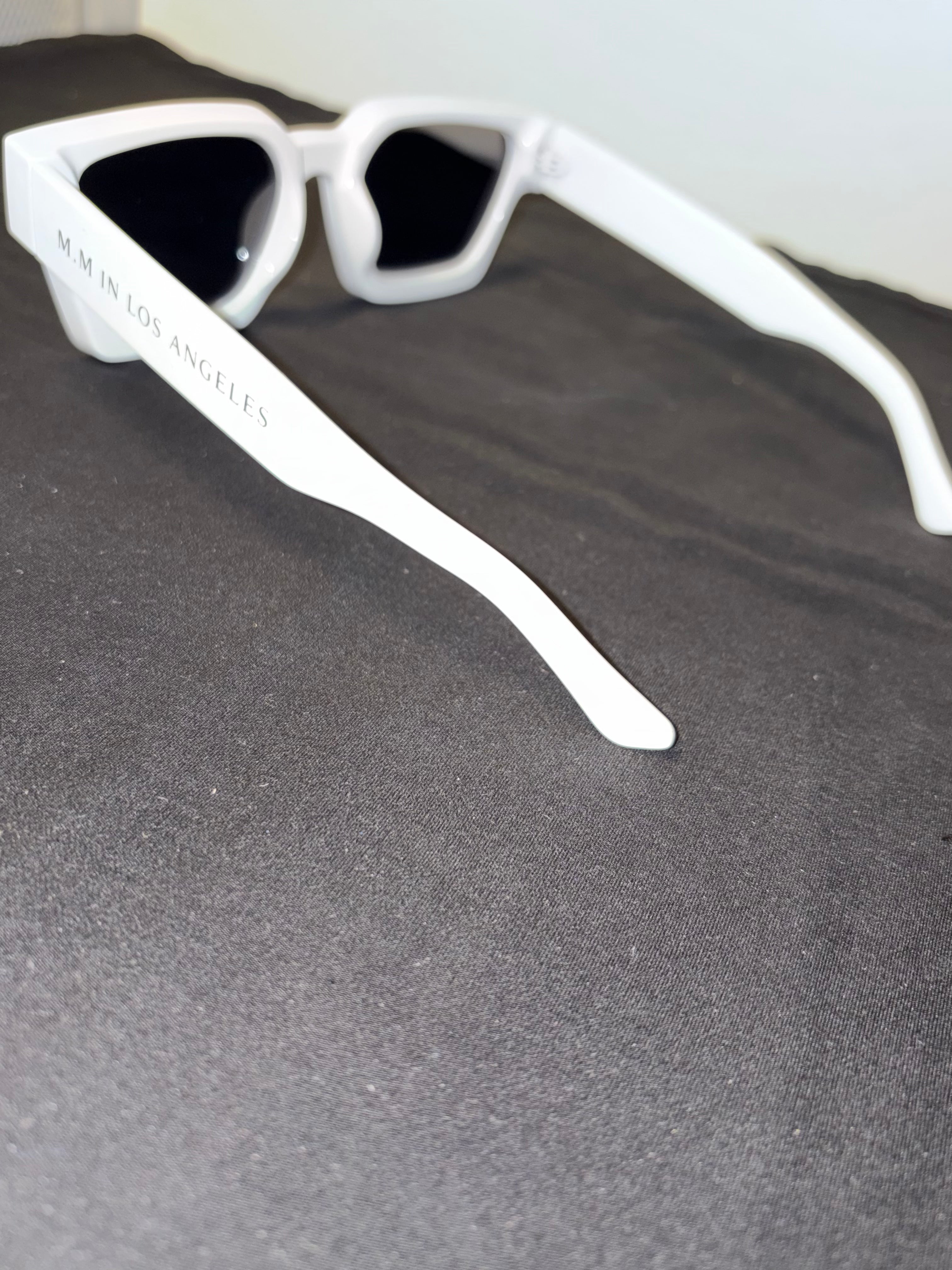 M.M in Los Angeles White Glasses