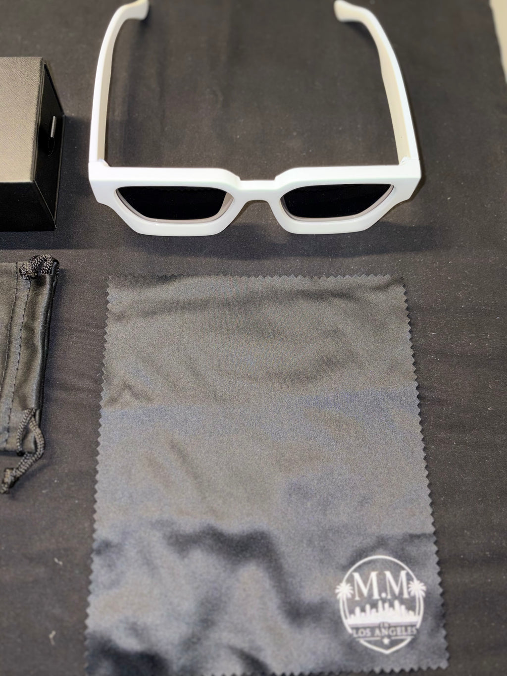 M.M in Los Angeles White Glasses