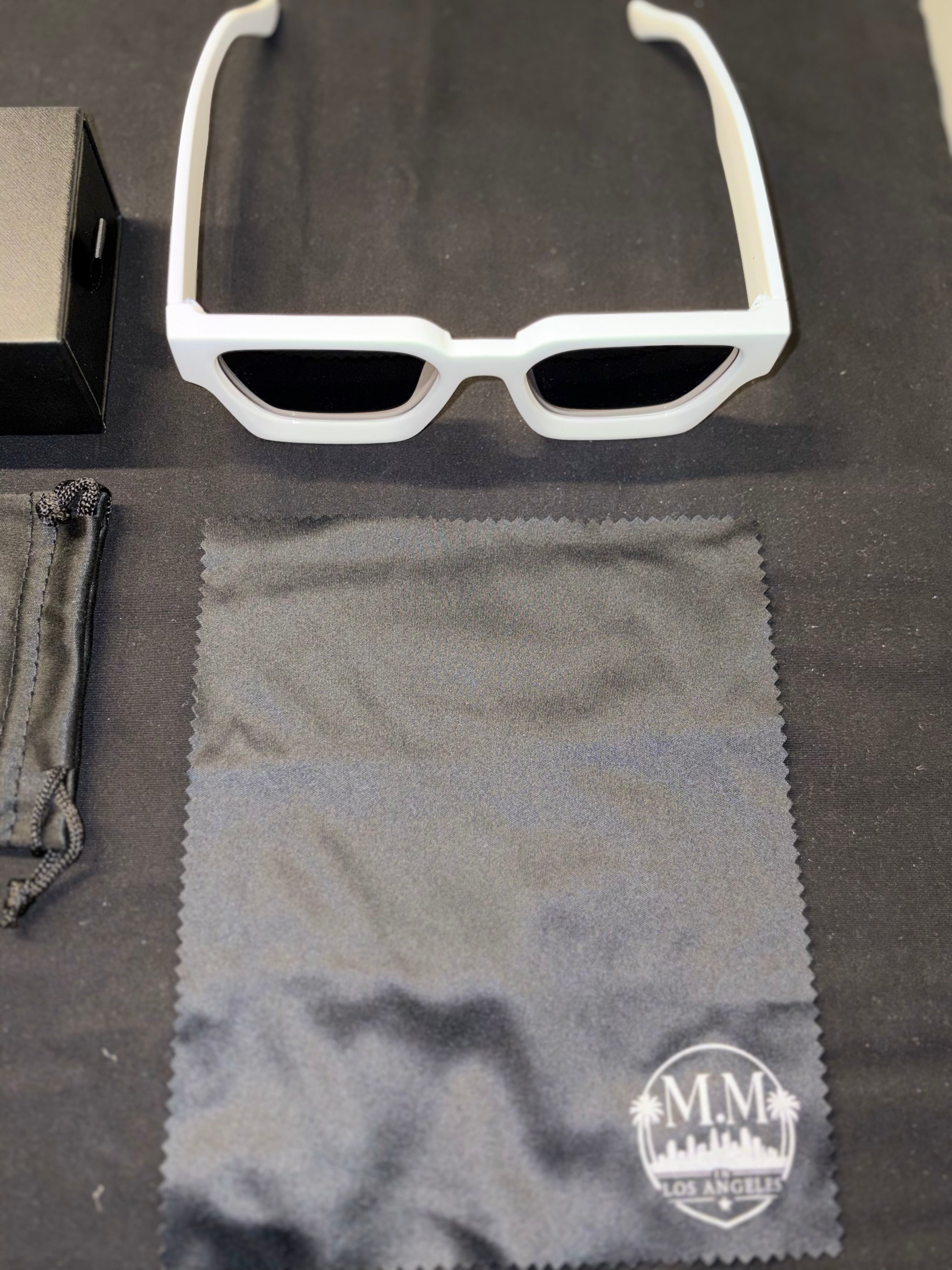 M.M in Los Angeles White Glasses