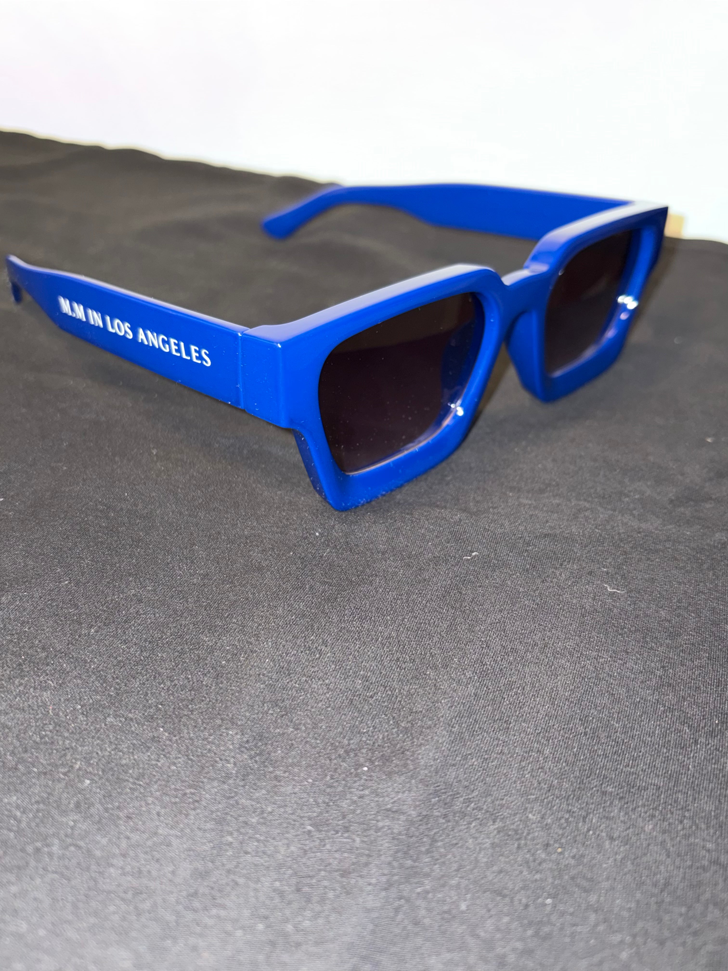 M.M in Los Angeles Blue Glasses