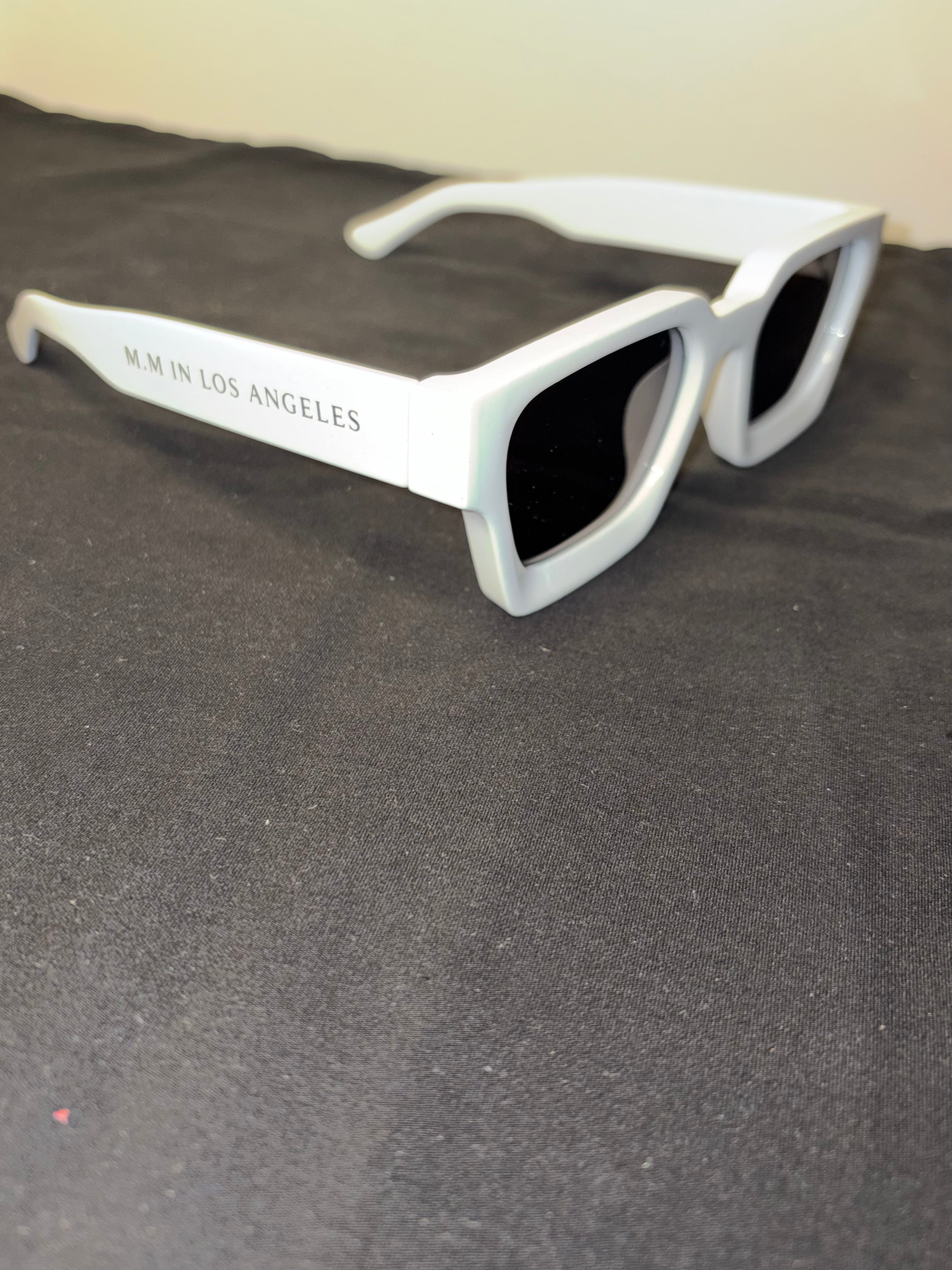 M.M in Los Angeles White Glasses