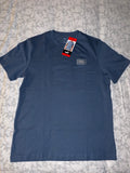 PUMA Men's Blue Crew Neck Short Sleeve Logo Cotton Knit T-Shirt Size M