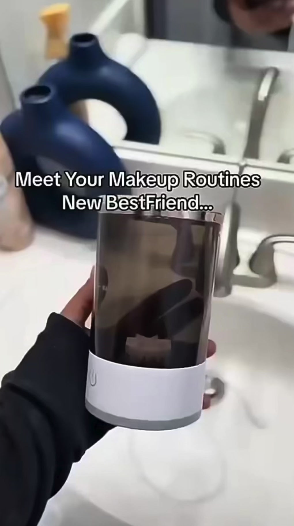 Makeup Brush Cleaner In White